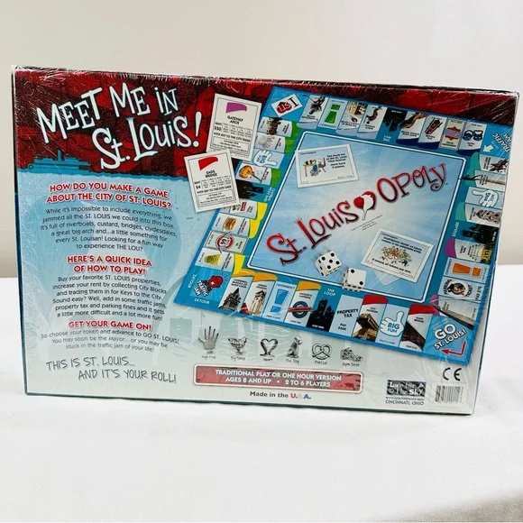 NIB ST LOUIS OPOLY : A GAME CELEBRATING THE GATEWAY TO THE WEST!! BOARD GAME - Picture 2 of 11